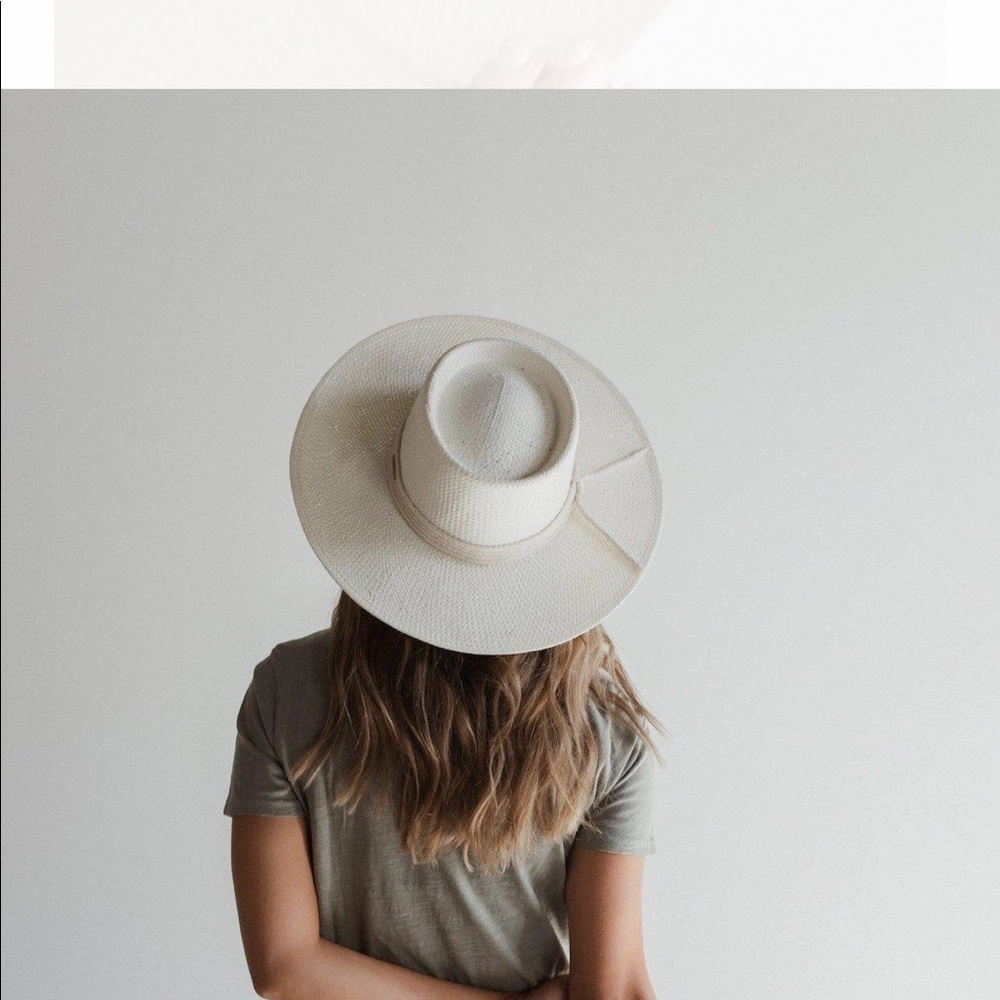 Gigi Pip BRE STRAW PORK PIE - IVORY